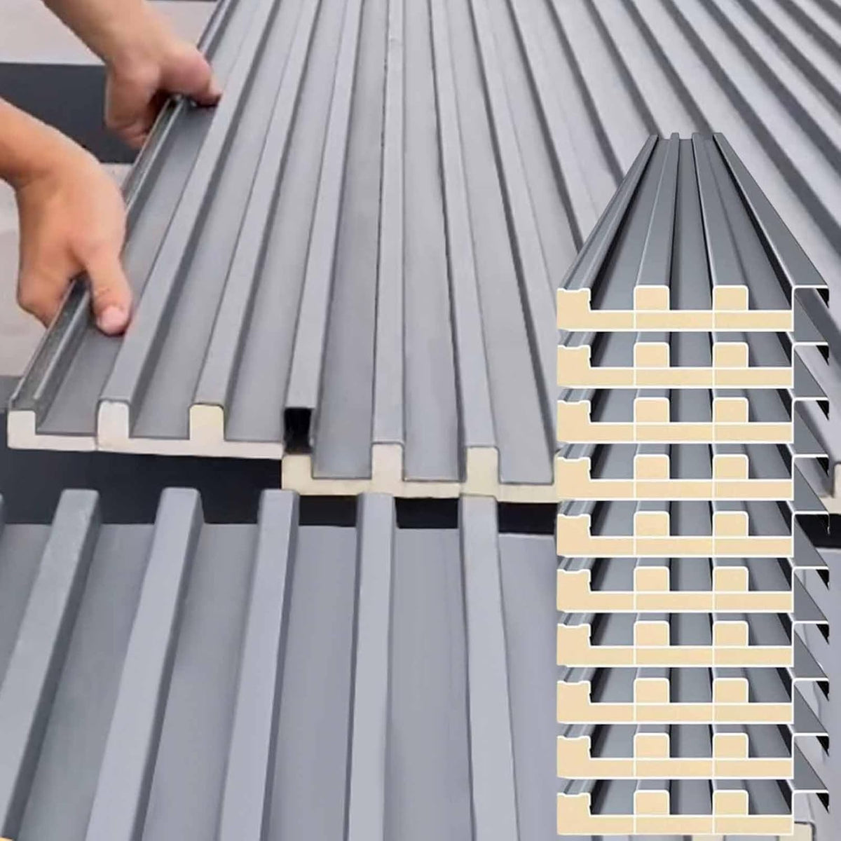 Generisch Panel-Isolierung, Strapazierfähige, isolierte Deckenpaneele, wasserdichte Wellblechplatten für den Außenbereich, ideal für Lagerung, Stall