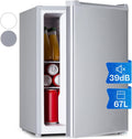 Mini-Kühlschrank Mini Kühlschrank Retro, mit Gefrierfach, 67 Liter Getränkekühlschrank Klein & Kompakt, Kleiner mit Herausnehmbaren Ablagen, Klarstein