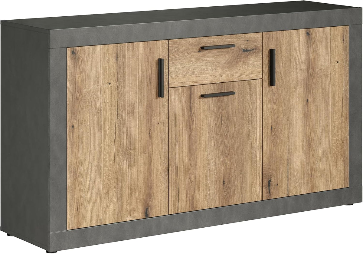 Kommode, Sideboard Salvada Matera/Coast Evoke Eiche · B 149 x H 83 cm, trendteam smart living