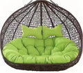 Hängesessel Doppeltes, Schaukelkissen für 2 Personen, Aquagrün, 170 × 120 cm, Ersatzkissen für Hängematte, Stuhl, Terrassenmöbel, Zubehör, Generisch