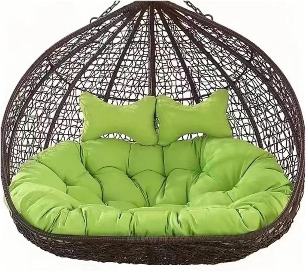 Hängesessel Doppeltes, Schaukelkissen für 2 Personen, Aquagrün, 170 × 120 cm, Ersatzkissen für Hängematte, Stuhl, Terrassenmöbel, Zubehör, Generisch