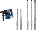 Bosch Professional 18V System Akku Bohrhammer, GBH 18V-28 C (inkl. Zusatzhandgriff, Fetttube