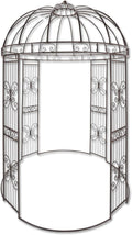 Pavillon Metall, Romance braun, rund Ø 2 m, Dekoleidenschaft