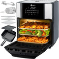 Balter 12 XXL Heißluftfritteuse Airfryer Liter Mini Backofen Dörrautomat, Friteuse Heissluftfritteuse, 10 Programme, all-in-1 Air Fryer, Rezeptbuch