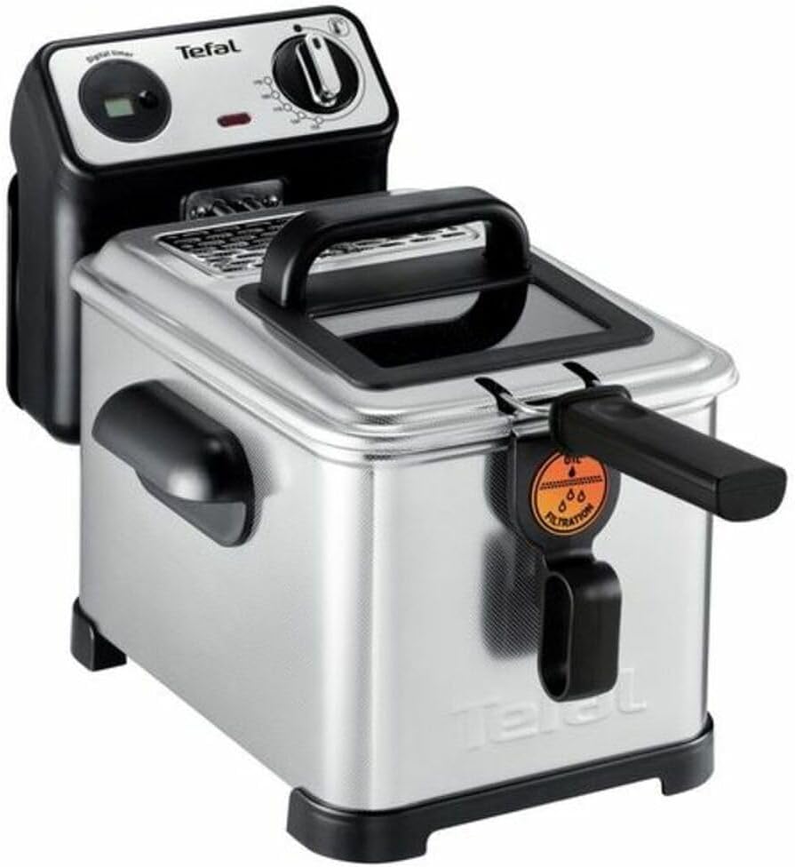Rowenta Tiegelfritteusen, Tefal FR5111 Filtra Pro Inox & Design Fritteuse