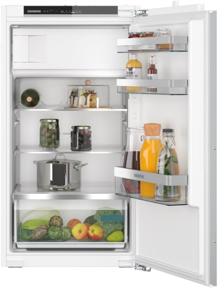 Siemens Kühl-Gefrierkombination, KI32LVFE0 Einbau-Kühlschrank iQ300, integrierbarer Kühlautomat mit Gefrierfach 102x56 cm, 132L Kühlen, 15L Gefrieren