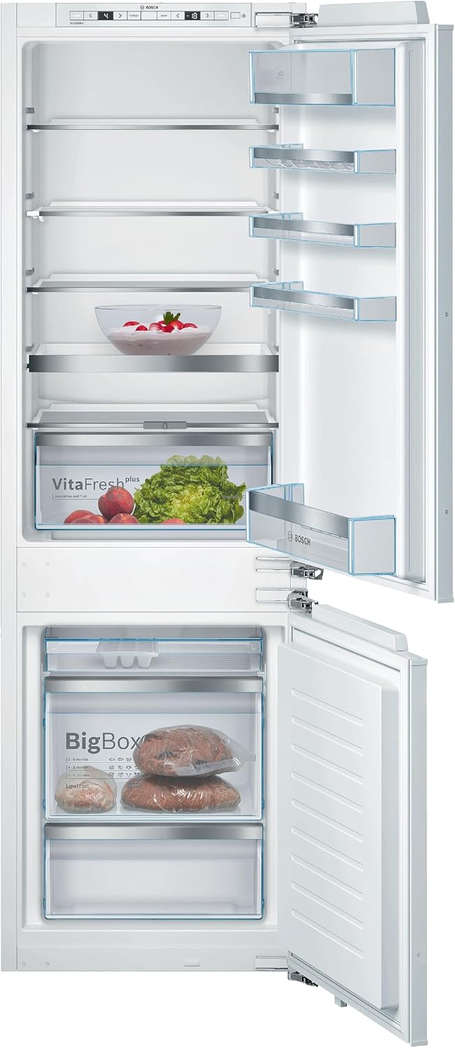 Bosch Kühl-Gefrierkombination, Serie 6 Einbau-Kühl-Gefrier-Kombination 177.2 x 55.8 cm KIS86AFE0