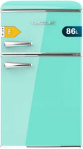 Mini-Kühlschrank, Kleiner Kühlschrank - 2-türiger Kühlschrank - Retro 86L Bolero CoolMarket 2D Origin 86 Green E. 89, 3 cm Höhe und 48, 7 cm Breite