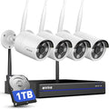 ANNKE Überwachungs-NVR-Sets, 2K WLAN Überwachungskamera Set Aussen, 16CH 4K Wi-Fi NVR mit 1TB HDD